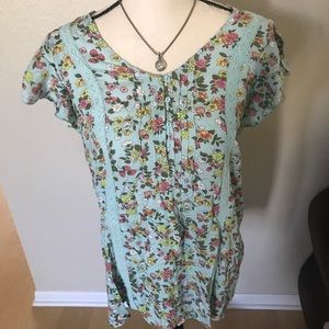Lightweight floral blouse